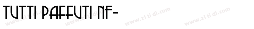 Tutti Paffuti NF字体转换
